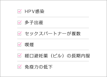子宮頚がんのリスク因子