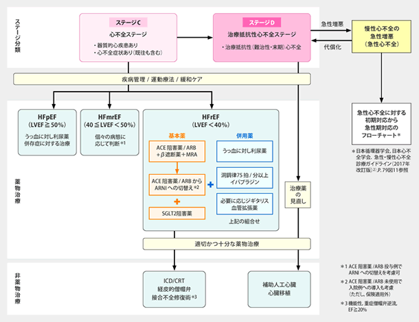図1 心不全治療アルゴリズム