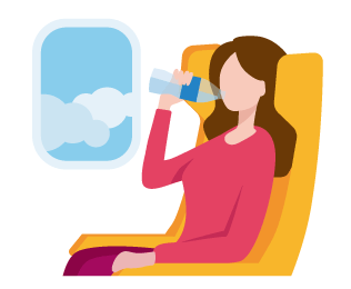 飛行機内の湿度は砂漠よりも低い？！
