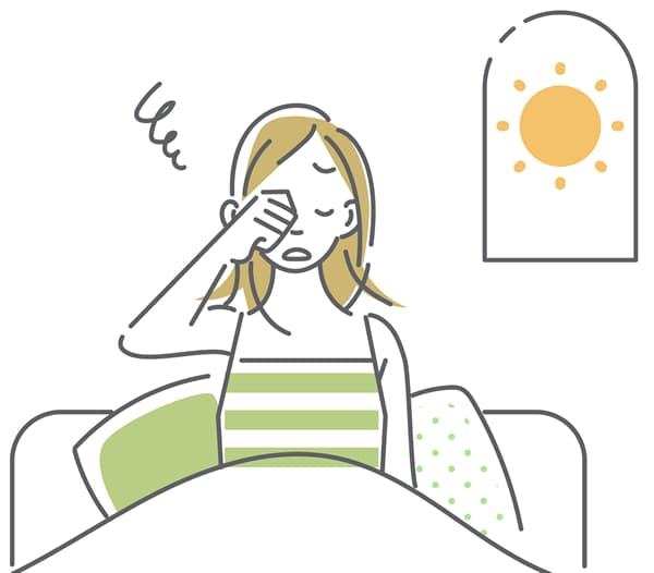 睡眠不足イラスト